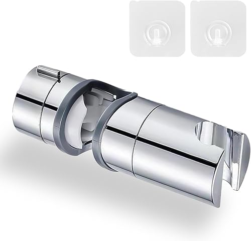 Porta Doccino, Supporto Doccia Saliscendi, Universale Supporto Doccia Regolabile, Porta Soffione Doccia, Supporto Soffione Doccia 19mm, Ricambio Staffa Supporto Doccia per Barra Scorrevole Saliscendi - Honorern