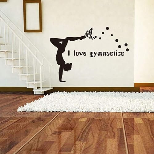 Adesivi murali ginnastica Adesivi murali creativi per la decorazione della parete della sala da ballo della stanza delle ragazze - Honorern
