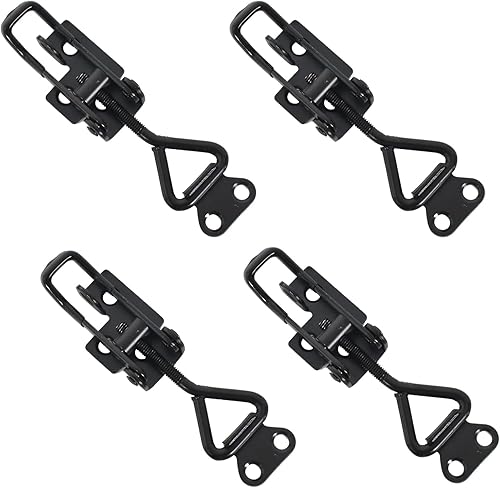 4 Chiusura a Leva,Morsetti Regolabili,Strumento di Sgancio Rapido per Scatole, Morsetto Regolabile,Morsetto di Bloccaggio,Chiusura a Leva in Acciaio Inossidabile - Honorern