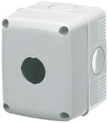 Gewiss Contenitore Vuoto per pulsanti comandi e segnalatori 1 posto diametro 22 mm Coperchio grigio RAL 7035 GW27101 - Honorern