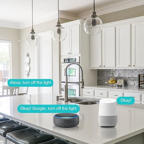 Interrutore Relè WiFi Smart, alimentato Neutro, Deviatore wireless smart switch modul,oper convertire un interruttore a parete in uno intelligente, compatibile con Google Assistant e Alexa (2gang) - Honorern