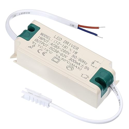 12-18W 300mA Driver LED Alimentatore, 2pz AC 85-265V Uscita 36-63V DC Maschio Connettore Costante Corrente Raddrizzatore Trasformatore Esterno Alimentazione per Lampade LED - Honorern
