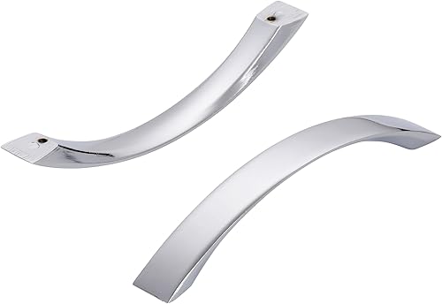 maniglie per mobili da cucina 160mm, 6 Pezzi Maniglie per Mobili da Cucina Maniglia per armadio da cucina in cromo lucido- maniglie per mobili da cucina in cromo lucido,distanza fori 160mm - Honorern