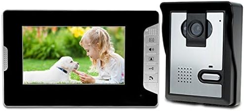 LIBO Videocitofono Impermeabile da 7' Interfono Videocitofono Cablato Digital HD Monitor IR Visione Notturna Camera per Sistema di Ingresso Porta Della Casa - Honorern