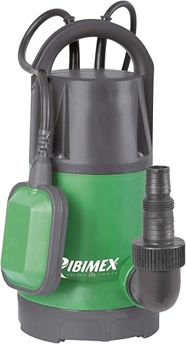 Ribimex Pompa Sommersa per Acque Chiare e Scure, Potenza 750 W, Portata 13.000 L/h, Profondità Max 7 m, Prevalenza 8 m, Aspirazione fino a 5 mm (Acque Chiare) e 30 mm (Acque Scure) - PRPVC755CC - Honorern