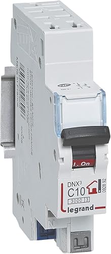 Legrand, BP 30076, DNX 3 LEG 92 892 interruttore, 1P NG C10 3000 A (1 modulo - Honorern