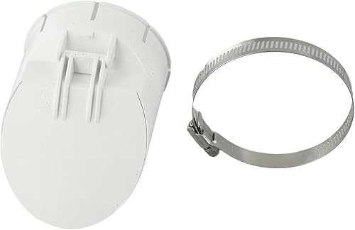 Valvola di ritegno per tubi 110 160 PVC tubo di scarico fognatura anti-riflusso 75 uscita fognaria 200 valvola di ritegno unidirezionale con morsetto (160 mm) - Honorern