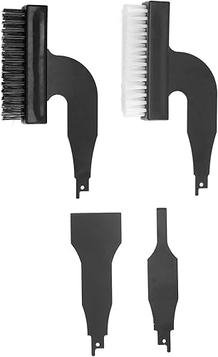4 Pezzi Spazzola per Rimuovere la Ruggine Set di Pale Spazzole Abrasive in Filo di Nylon Alternativo, Spazzole Combinate per Griglia e Raschietti - Honorern