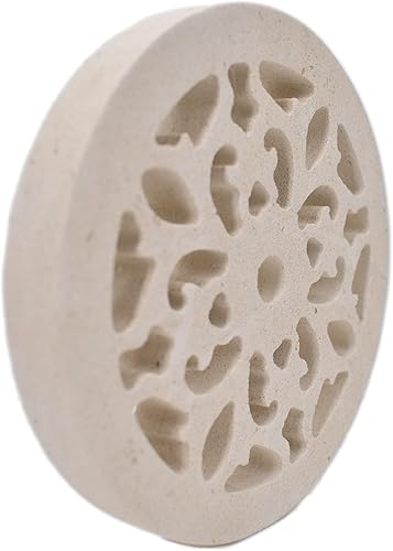 Griglia di aerazione e ventilazione in Pietra Leccese per tubo ø 100mm 120mm 150mm uso interno esterno con rete alluminio anti insetti e trattamento idrorepellente TUTTE LE MISURE GRPL008 MONTEDURO - Honorern