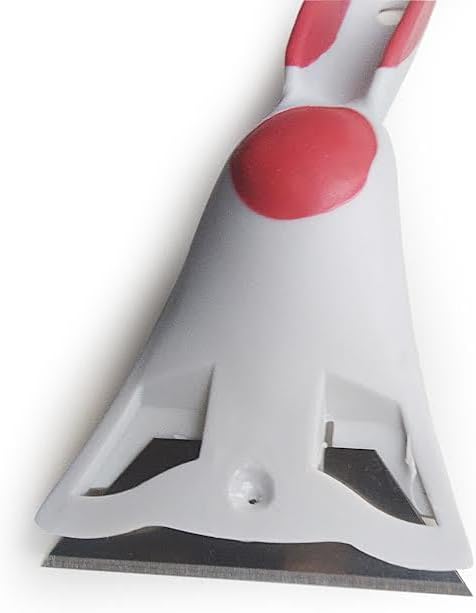 DETERMONDO 2 Raschietti per Vetro 18x6 cm Raschietto con Impugnatura Ergonomica Strumento Professionale per Pulizia e Rimozione - Honorern