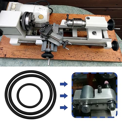 3 Set Di Cinghie Di Trasmissione In Gomma Nitrilica Per Tornio Compatibile Con Emco Unimat 3 E 4 Cinghie Di Trasmissione Per Tornio - Honorern