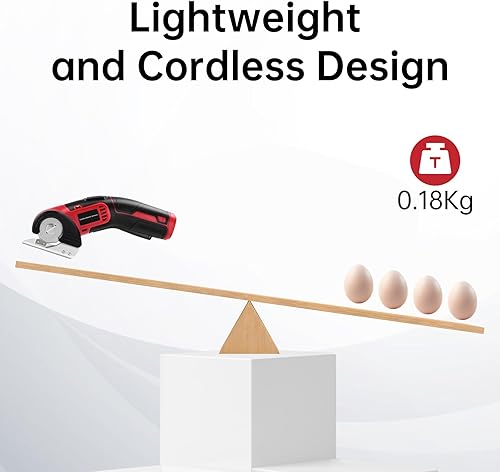 Forbici elettriche ricaricabili - 4V Forbici elettriche multifunzionali per carta con blocco di sicurezza tagliano fino a 6mm di spessore, taglia cartoncino taglia carta, lavori artigianali elettrici - Honorern