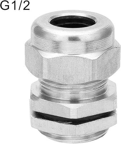 Pressacavo impermeabile G1/2 pressacavi in acciaio inox guarnizioni connettore regolabile per cavo da 6 a 12 mm di diametro - Honorern