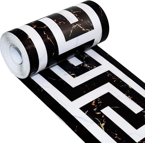 Moderna geometrica parete rivestimento PVC carta da parati Bordi adesivi Bordo Decortaive piastrelle adesivi Cucina gabinetto WC Bordo per soffitto/ Angolo/mobili/armadio/decorazioni per la casa - Honorern