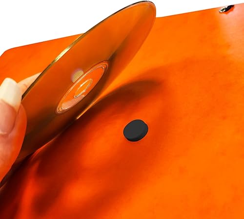 Punti adesivi per CD, 80 o 1000 pezzi, diametro 16 mm, altezza 4 mm, per il fissaggio di CD/DVD/Blu-ray/colore: nero, 80 pezzi - Honorern