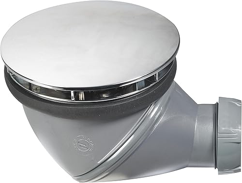 Wirquin 30723674 James D90 - Piletta per doccia con uscita orientabile a 360° e cupola cromata, cromata - Honorern