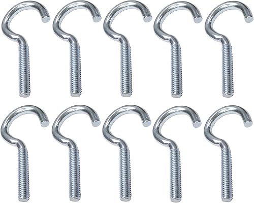 C47832 - Set di 10 pezzi - Gancio a vite M4x40 - Ø4x40mm - acciaio zincato - fai da te - utensili di montaggio/ferramenta - Honorern
