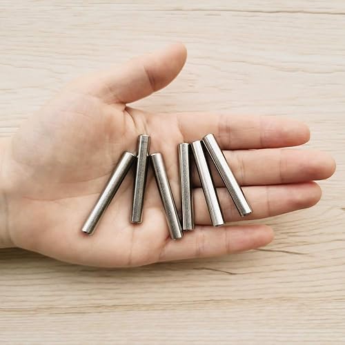 Yesallwas 10PCS 6mm x 40mm tassello pin 304 acciaio inox supporto mensola pin metallo elementi di fissaggio utilizzati in posizione precisa (6mm x 40mm 10PCS) - Honorern