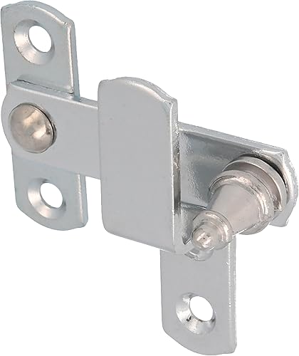 Amig - Bretella in stile rustico | Persiane lisce in acciaio | Ideale per interni ed esterni | 60x46 mm, Cromo opaco, Acciaio - Honorern