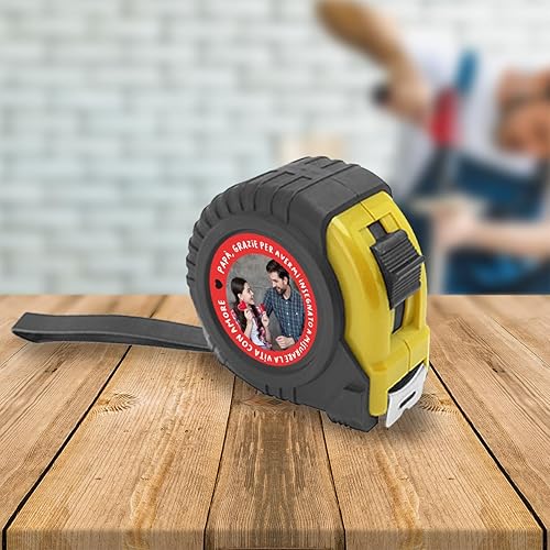 ''Grazie Papà'' Metro A Nastro Personalizzato Idea regalo Festa Del Papà Natale Compleanno Nonno Babbo Dad Amore Perfetto per Ogni Occasione Padri Nonni Fai Da Te Lavori Casa Famiglia - Honorern