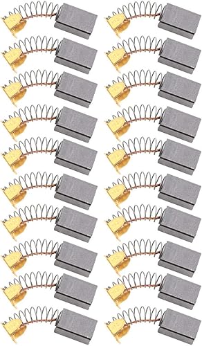 20 pezzi Spazzola di carbone 6 mm x 10 mm x 15 mm Carbonio Spazzola per motore elettrico generico - Honorern