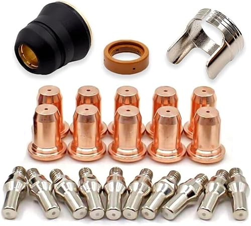 PT60 IPT60 IPT40 PT40 Plasma Taglio Torcia Punte Elettrodo Shield Cap Pack Compatibilità Garantita, Materiali Robusti - Honorern
