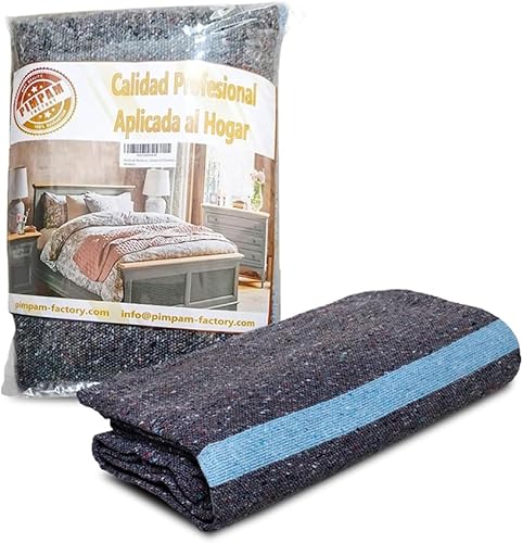 PimPam Factory - Coperta di Protezione Extra Imballaggio per Trasloco da 140 x 200 cm - Telo Imbianchino Copritutto Resistenti e Senza Pelucchi - Coperta Spessa Traslochi - Fabbricato in UE - Honorern