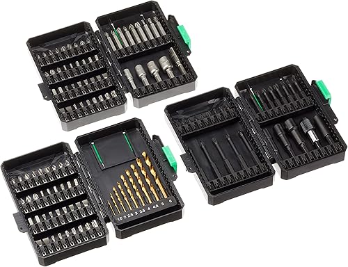 Marchio  - Denali Set di punte in titanio da 123 unità, Cacciavite, Nero - Honorern