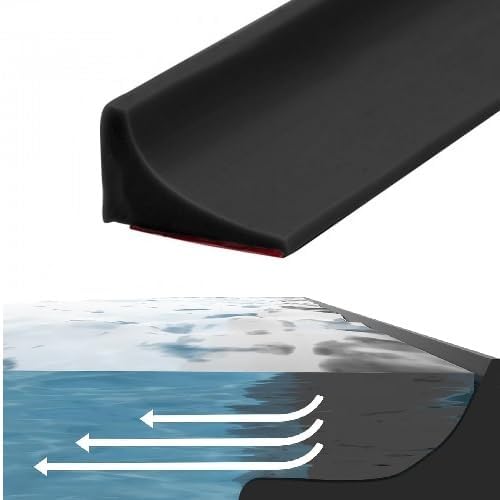 Barriera Del Pavimento Della Stanza Bagnata 1M, Barriera Della Soglia Della Doccia Del TPE, Guarnizione Del Bordo Del Lavandino Della Cucina Del Bagno (Bianco) - Honorern