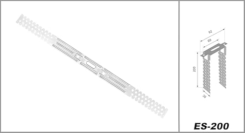 UD CD Profili per cartongesso e accessori - Sottostruttura per soffitto con gancio diretto Rigips (50 ganci diretti da 225 mm) Profilo per soffitti in cartongesso - Honorern