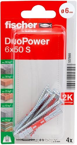 Fischer 537660 Blister Duopower, 6X50, Multicolore - Honorern