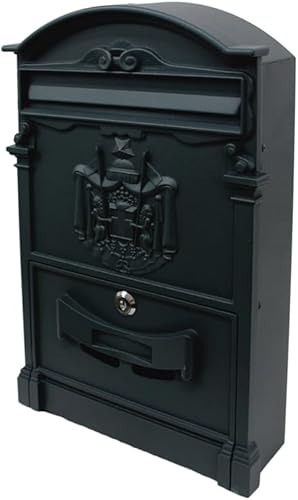 Cassetta Postale In Alluminio 'Regia' Ghisa Nero 25,5x8,5x41H - Honorern