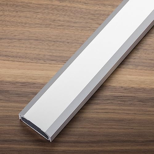 Canalina per Cavi di Design 1100 x 50 x 20 mm Argento anodizzato con Spazio per Molti Cavi Passacavi Fissacavi il Design - Honorern