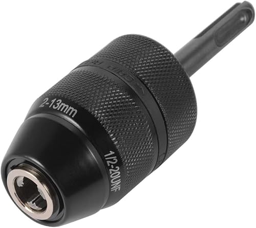 Adattatore mandrino a sgancio rapido, 2 – 13 mm 1/2 – 20UNF SDS per mandrino, mandrino autoserrante, utensili elettrici a mano con adattatore SDS Plus (2-13 mm 1/2-20UNF) - Honorern
