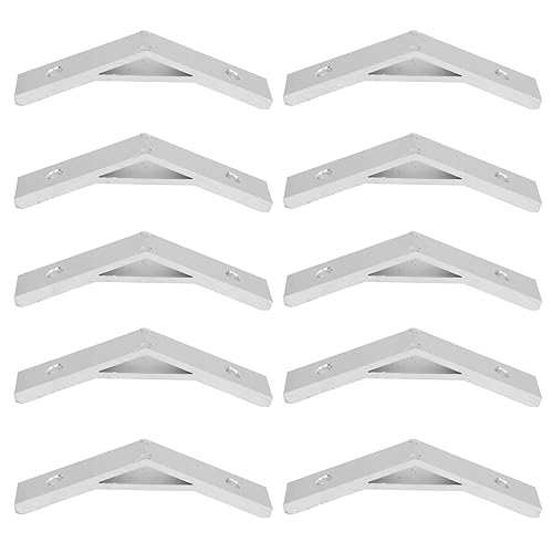 Staffa per Bretelle Angolari, 10 Pezzi 135 Gradi Angolo Staffa Staffa Angolare in Lega di Alluminio Staffa Connettore Staffa Profilo Giunto Angolare, Bretelle Hardware (4040-135 gradi) - Honorern