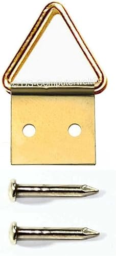 100 Attaccaglie Ganci per Foto – Dimensioni: 3 (28 x 14 mm) – con ChiodiGanci per Quadri - Honorern