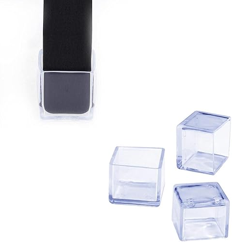 Gommini Tappi Gambe Di Sedie Trasparente Silicone Antiscivolo Piedini Caps Gomma Quadrati Protector Pad per Mobili Tavoli Pavimenti Cuscini Covers-Quadrato (8pcs)_60 * 60mm - Honorern