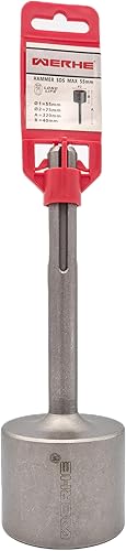 WERHE® 55x75x210 Jack Hammer Star Picket Post Driver Punta a scalpello per demolizione Martello demolitore SDS Max - Honorern