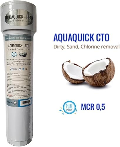 AcquaHOME® AQUAQUICK KIT RICAMBIO FILTRO BI-STADIO ORIGINALE PER IMPIANTO OSMOSI INVERSA SILVERBOX UP DEPURATORE MADE IN ITALY - Honorern