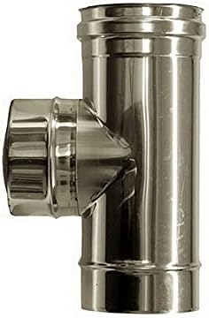 Raccordo T 90 canna fumaria DN 350 tubo acciaio inox 316 - Honorern