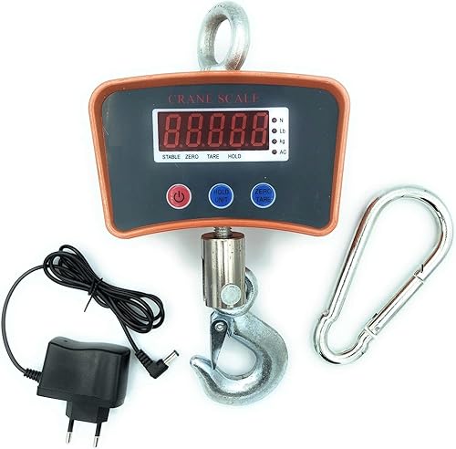 Bilancia Professionale Digitale Industriale Con Gancio Dinamometro Fino A 1000 Kg - Honorern