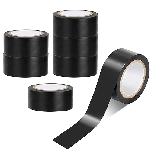 Nastro Elettrico 25 mm x 10 m Nero PVC Nastro Isolante Impermeabile Nastro Adesivo per Riparazioni e Isolamento 7 Pezzi - Honorern