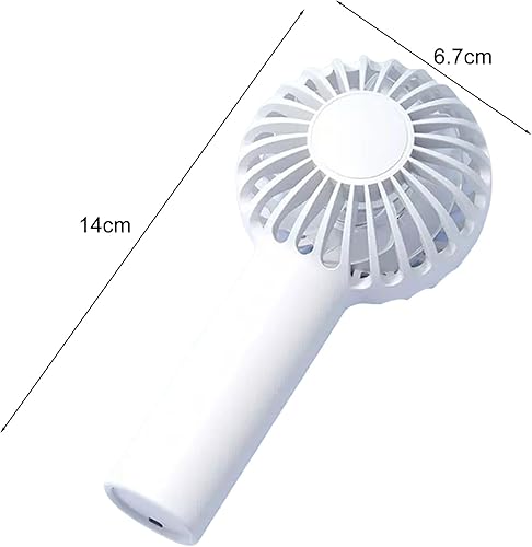 Ventilatore portatile a 3 ingranaggi regolabile da viaggio trucco ciglia ventilatore durevole bianco - Honorern