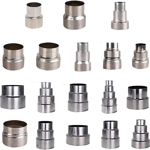 Riduttore Per Canna Fumaria In Acciaio Inossidabile, Tubo Riduzione Stufa da 80 mm su 70 mm in Acciaio Adattatore Per Stufa Per Il Collegamento Di Condotte Di Conversione - Honorern