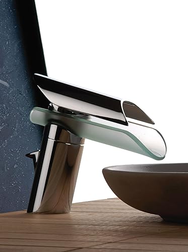 Rubinetto miscelatore LAVABO codice 73cr211 serie MORGANA – PAINI Rubinetterie – Finitura Cromo/Vetro - Honorern