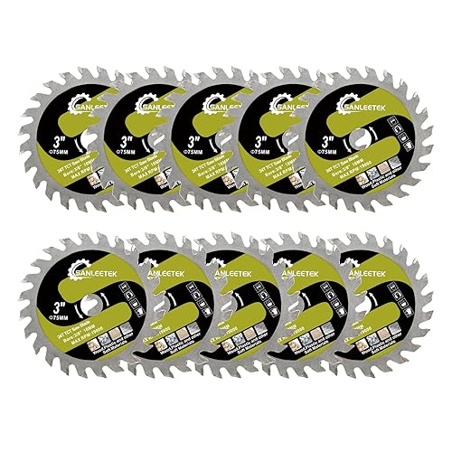 Lama per Sega Circolare per Legno - 5 pezzi 85mm TCT Disco per Taglio Legno per Legno Plastica per Smerigliatrice Angolare - Honorern