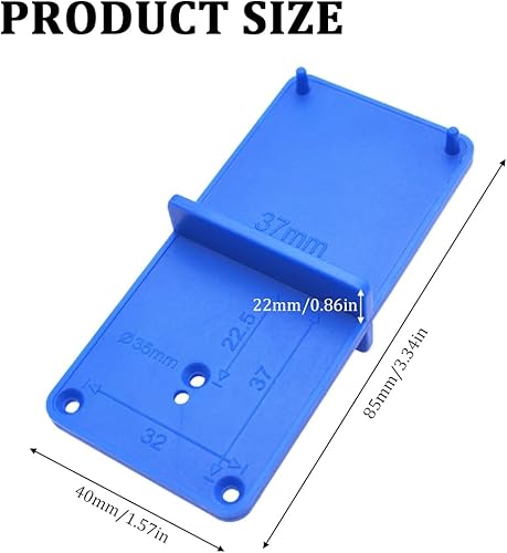 Dima di 35mm per Tazza Cerniera Ø 26mm e Centraggio Maschera di Perforazione per 32er Fili di Buchi Piastra di Montaggio e Armatured Congiuntivi Eccentrico - Honorern
