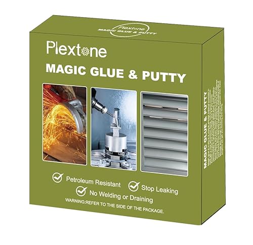 Resistente al petrolio Stucco epossidico Colla Metallo Plastica Vetro Ceramica Fessure di riparazione per riparazioni rapide (grigio profondo) - Honorern