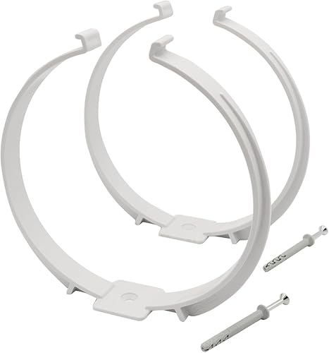 La Ventilazione STVC2150B n. 2 Collari fermatubo con Viti e Tasselli per Tubo Aerazione Canalizzata, diametro 150 mm - Honorern