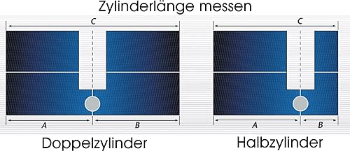 Abus Ec550 Doppio Cilindro Lunghezza 30/30mm con 5con 5 Chiave - Honorern